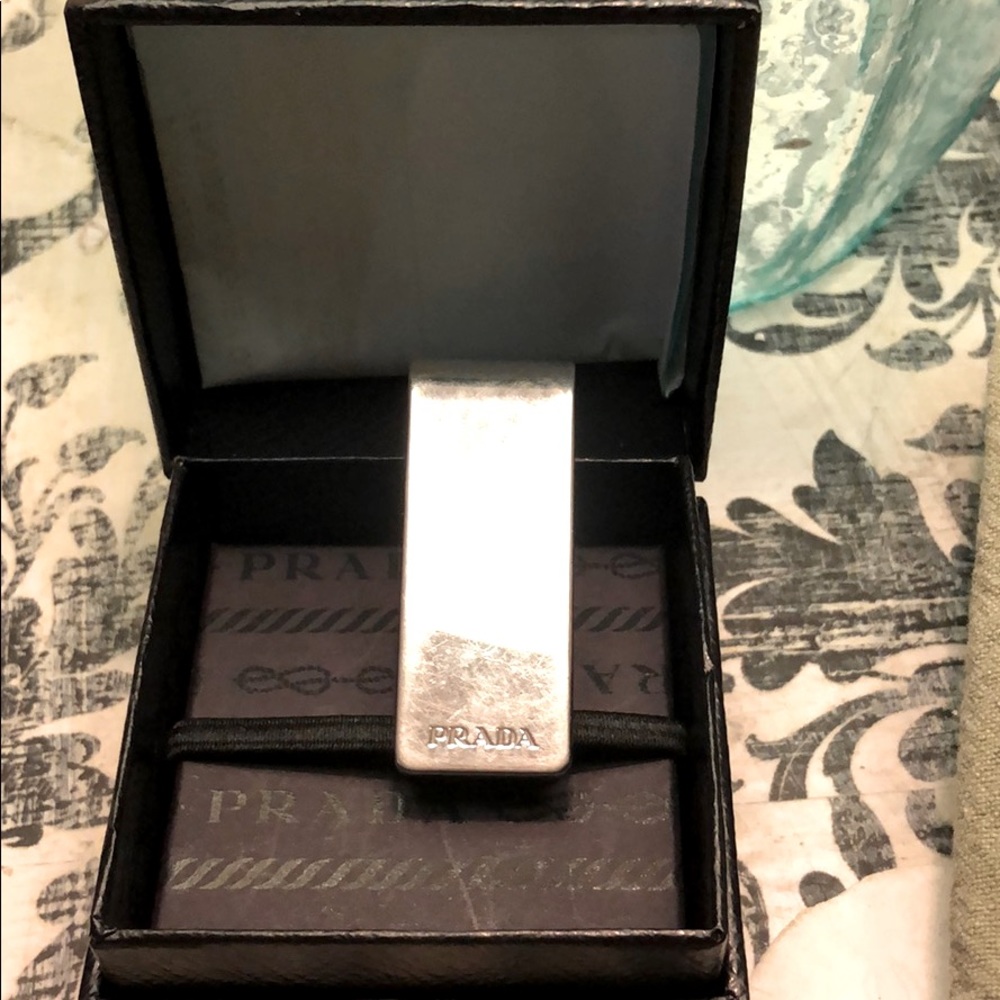 Sterling silver Prada Argento Tu money clip